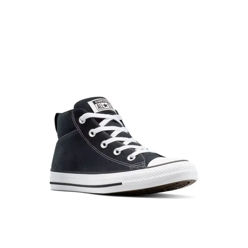 Converse -  Adult Street Mid Sneakers - Black M 9.5/  Black - Picture 3 of 4